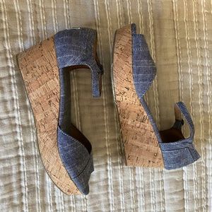 Denim Toms Espadrille/wedge